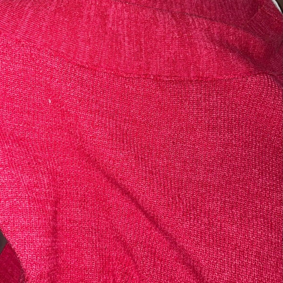 Free People Vibrant Alana pullover Red /pink Crew Neck Sweater like new - Picture 9 of 9